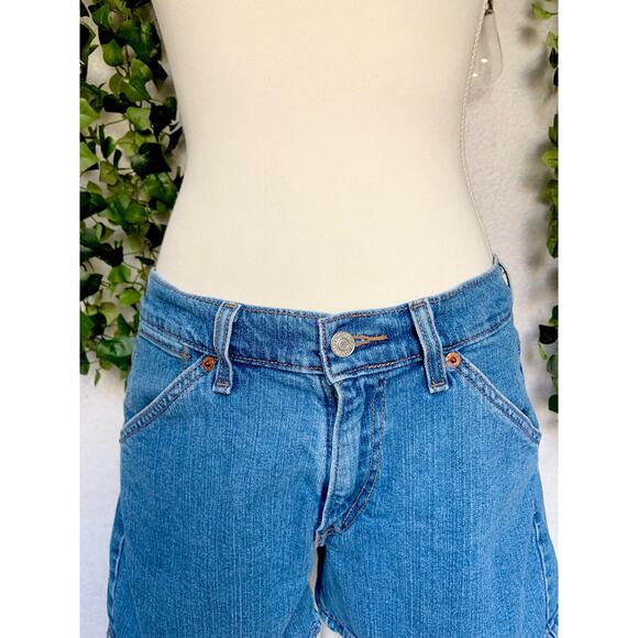LEVI'S VINTAGE Mid Rise Light Wash Cotton Jean Shorts Women's Size 10 Medium - Picture 8 of 12